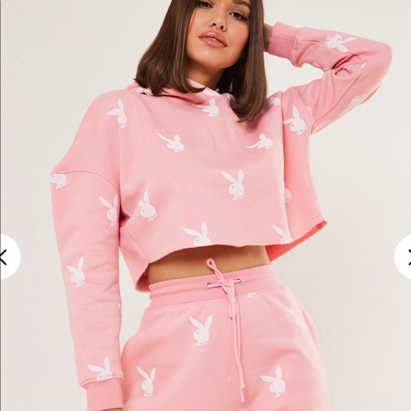 Aeropostale Womens Bunny Crop Sweatshirt